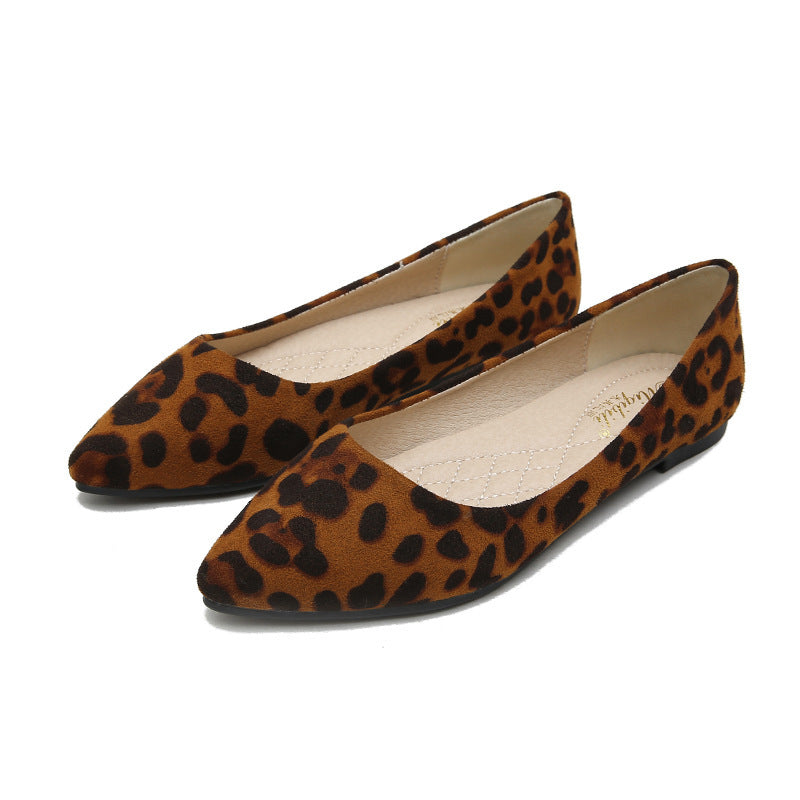 Leopard-print pointed toe flats Leopard-print pointed toe flats