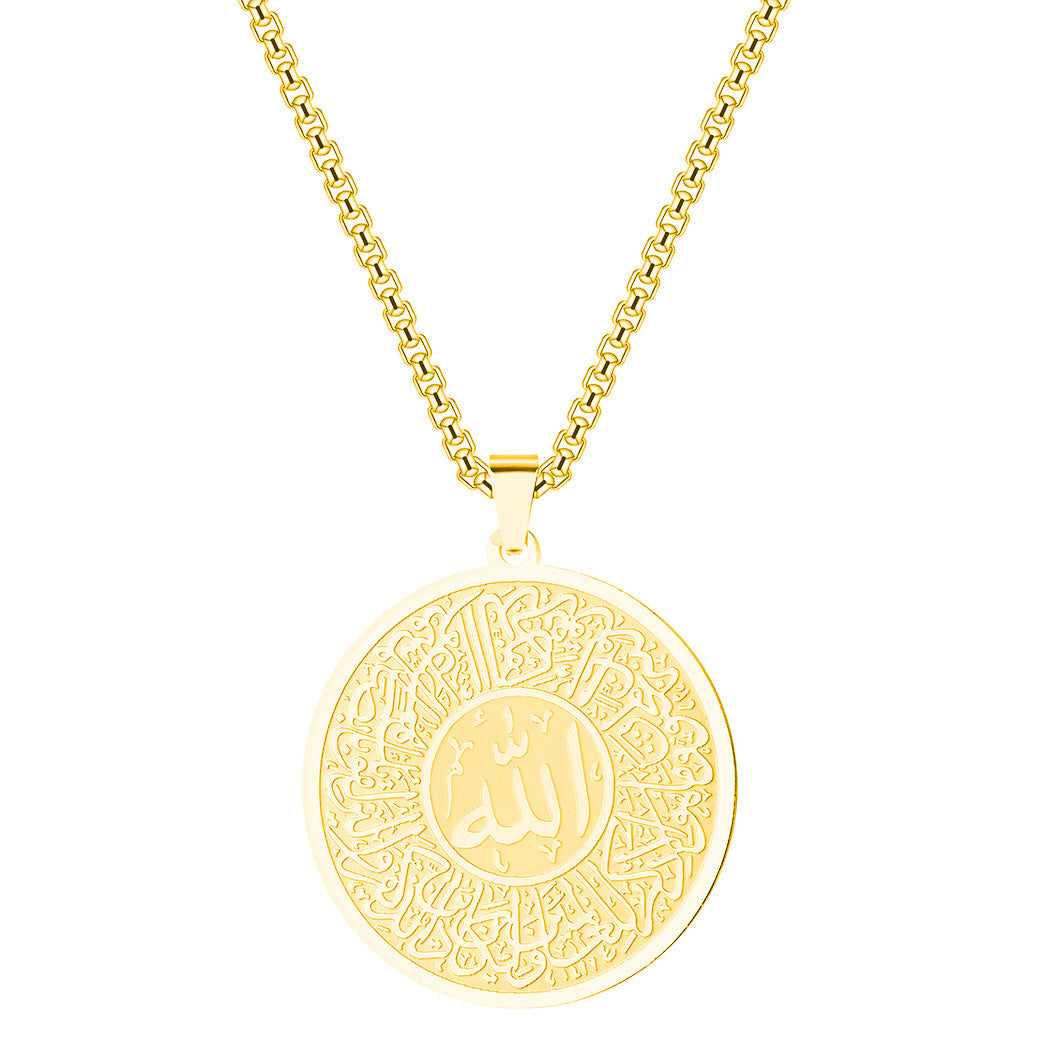 Men Calligraphy Necklace Accessories Jewellery Men Calligraphy Necklace Accessories Jewellery