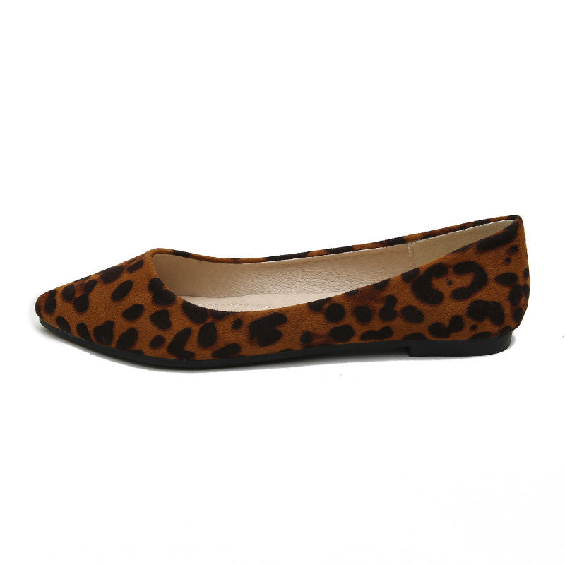 Leopard-print pointed toe flats Leopard-print pointed toe flats