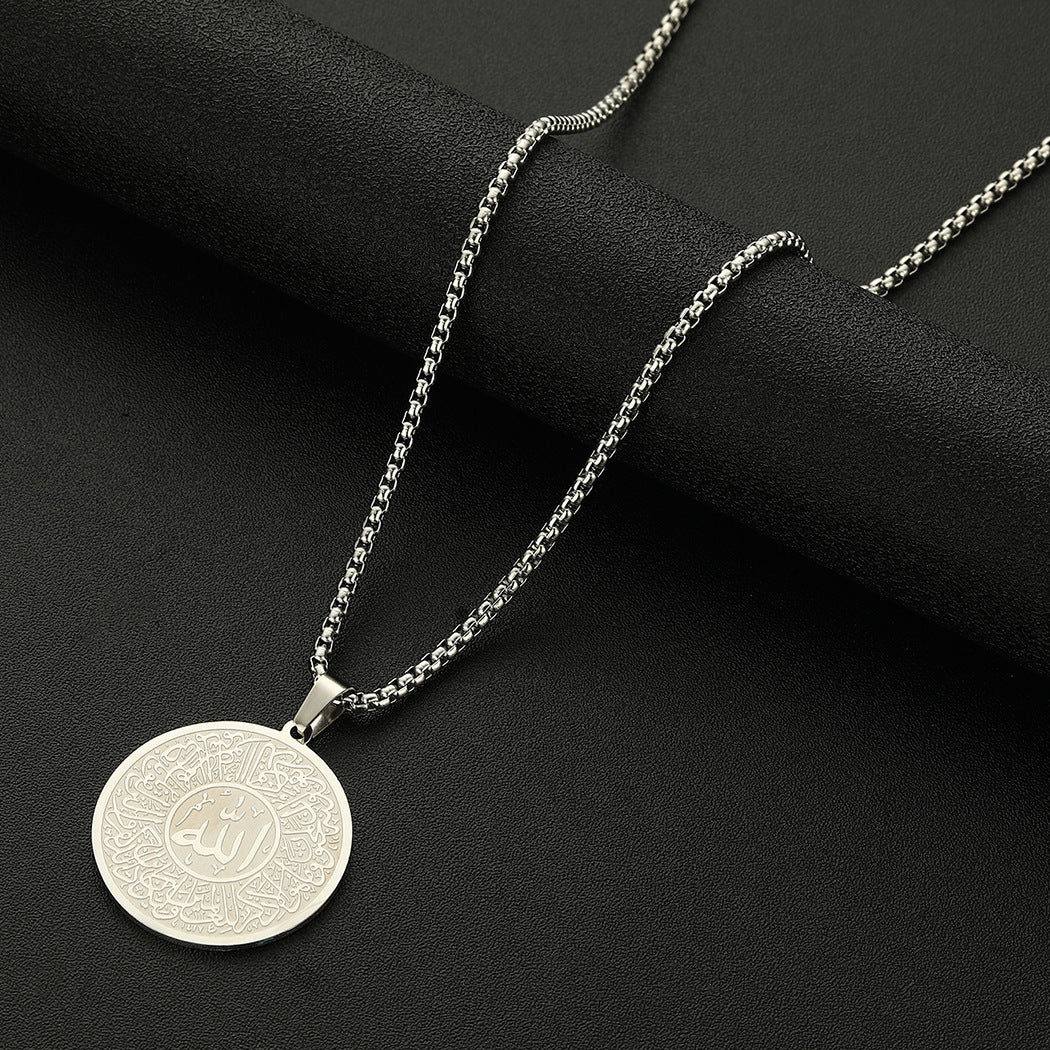 Men Calligraphy Necklace Accessories Jewellery Men Calligraphy Necklace Accessories Jewellery