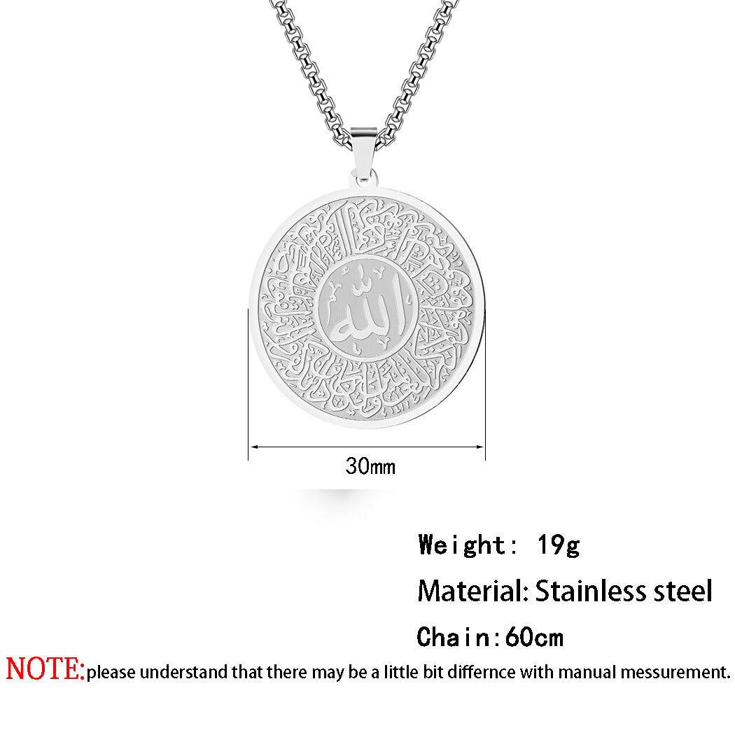 Men Calligraphy Necklace Accessories Jewellery Men Calligraphy Necklace Accessories Jewellery