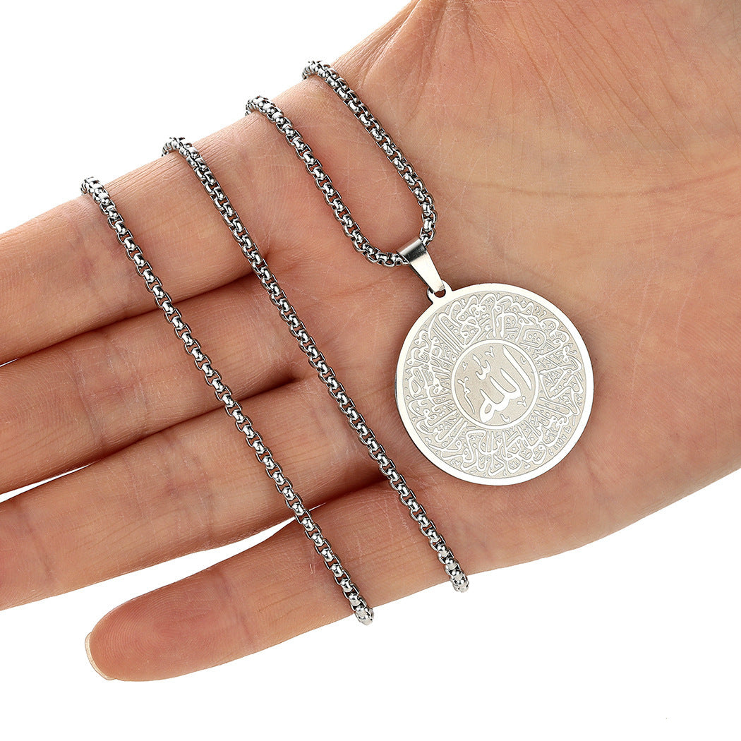 Men Calligraphy Necklace Accessories Jewellery Men Calligraphy Necklace Accessories Jewellery